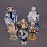 A selection of ceramic figures CONDITION REPORT; Available on request. Catalogue descriptions and