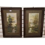 A pair of Victorian framed prints