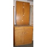 Two x two door cupboards