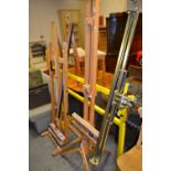 An artist's adjustable easel