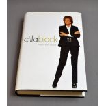 Cilla Black, autograph on the title page of her book.