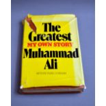 Muhammad Ali; autograph of 'The Worlds Greatest Boxer' on title page in book.