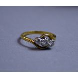 An 18ct yellow gold ladies dress ring,