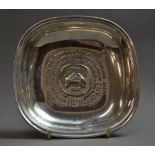 A Mappin & Webb hallmarked silver Nestle Centenary bowl with impressed detail.