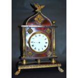 A French Regency gilt and mounted mantel-clock