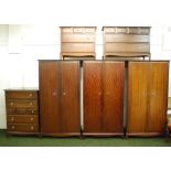 Large bedroom suite, or three sets of Stag furniture.