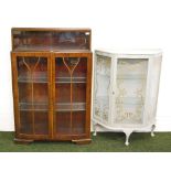 Two 20th century glazed display cabinets