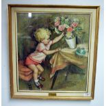 Dorothy Colles, pastel designed for use for a Trufood poster dated 1964, framed and glazed.