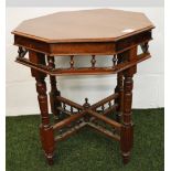 A mahogany occasional table