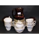 Royal Standard 21 piece tea set along with a glass lemonade set