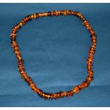 A Baltic-amber necklace