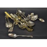 A pair of hallmarked-silver teaspoons,