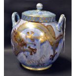 A Wedgwood fairyland lustre covered urn,