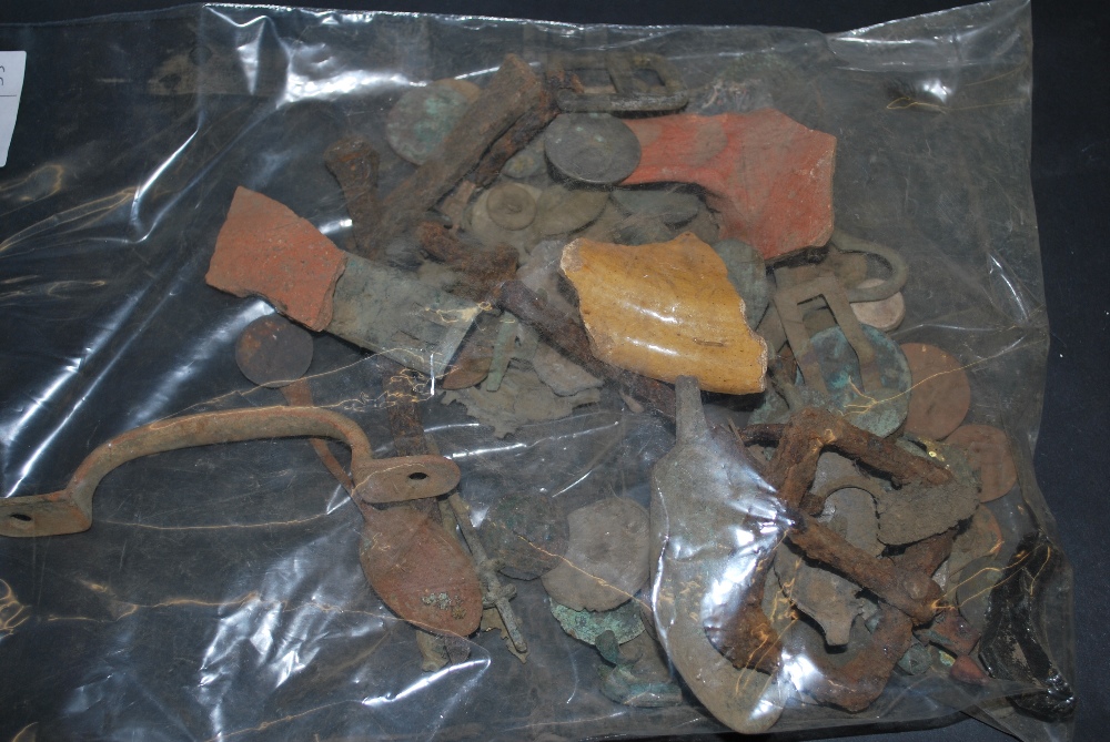 A collection of metal detecting finds