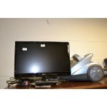 An LG flatscreen television,