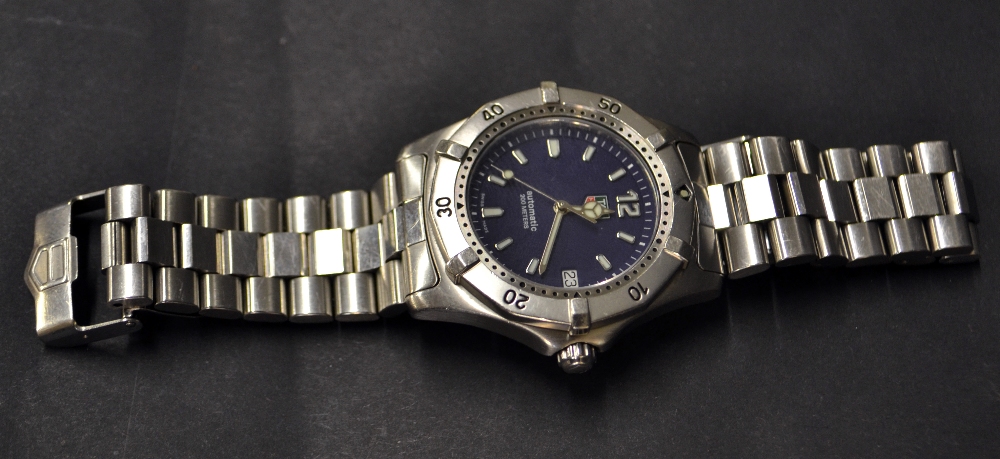 Tag Heuer 2000 series automatic gents stainless-steel wristwatch; model number WK2111,