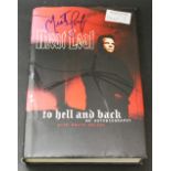 Meatloaf autograph on "To Hell and Back" book.