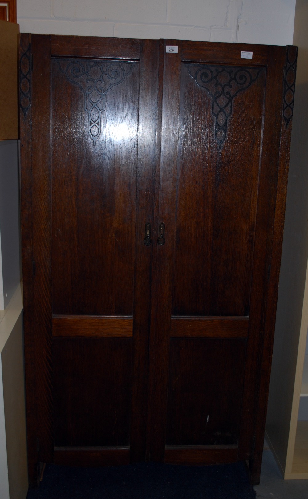 Two door wardrobe in oak