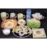 A selection of decorative ceramics, to i