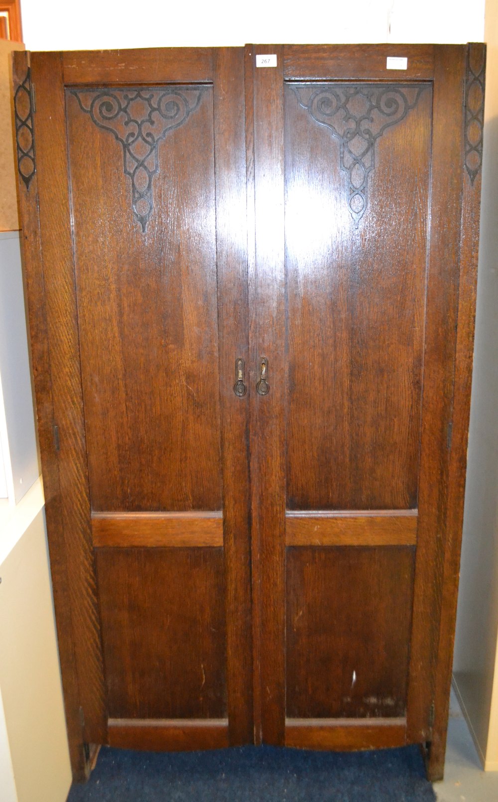 Two door wardrobe in oak - Image 2 of 2