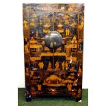 An 18th century large Chinese lacquered