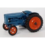 Chad Valley, repainted Diecast Fordson Major tractor, large scale, blue body,