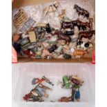 Collection of Britains, FGT, Crescent and other mixed hollow cast and lead figures,