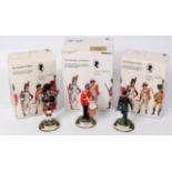 Chas Stadden Studios White Metal military figure group, 3 boxed examples, to include No.