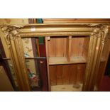A pair of circa 1900 giltwood and gesso picture frames (both re-gilded), inner slip dimensions 76.