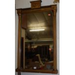 A 19th century giltwood rectangular wall mirror in the Adam style