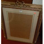 Five various modern gilt composition picture frames