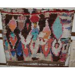 A Moroccan Boucheruite woollen rug 150x220cm