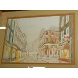 Mark Thomas - Regent Street?, watercolour, signed and dated lower right '81,
