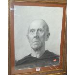 20th century school - Head and shoulders portrait of a man,