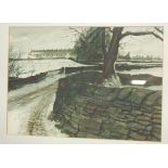 P S Bolton - Warth Lane, Ingleton, watercolour, signed and dated lower right '83,