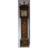 John Cooke of Aylesbury Street, London - mid-18th century chinoisserie lacquered longcase clock,