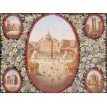 A 19th century Italian micro-mosaic plaque,
