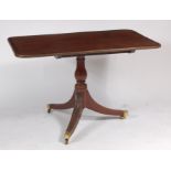 A Regency mahogany pedestal breakfast table,