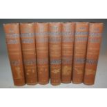 BADMINTON LIBRARY, seven titles, 8vo cloth, 1895-1902, very clean reprints including Motors, Golf,