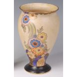 A 1930s Crown Devon Fielding's pottery vase,