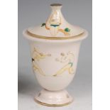 A Gio Ponti (1891-1979) glazed earthenware urn and cover,