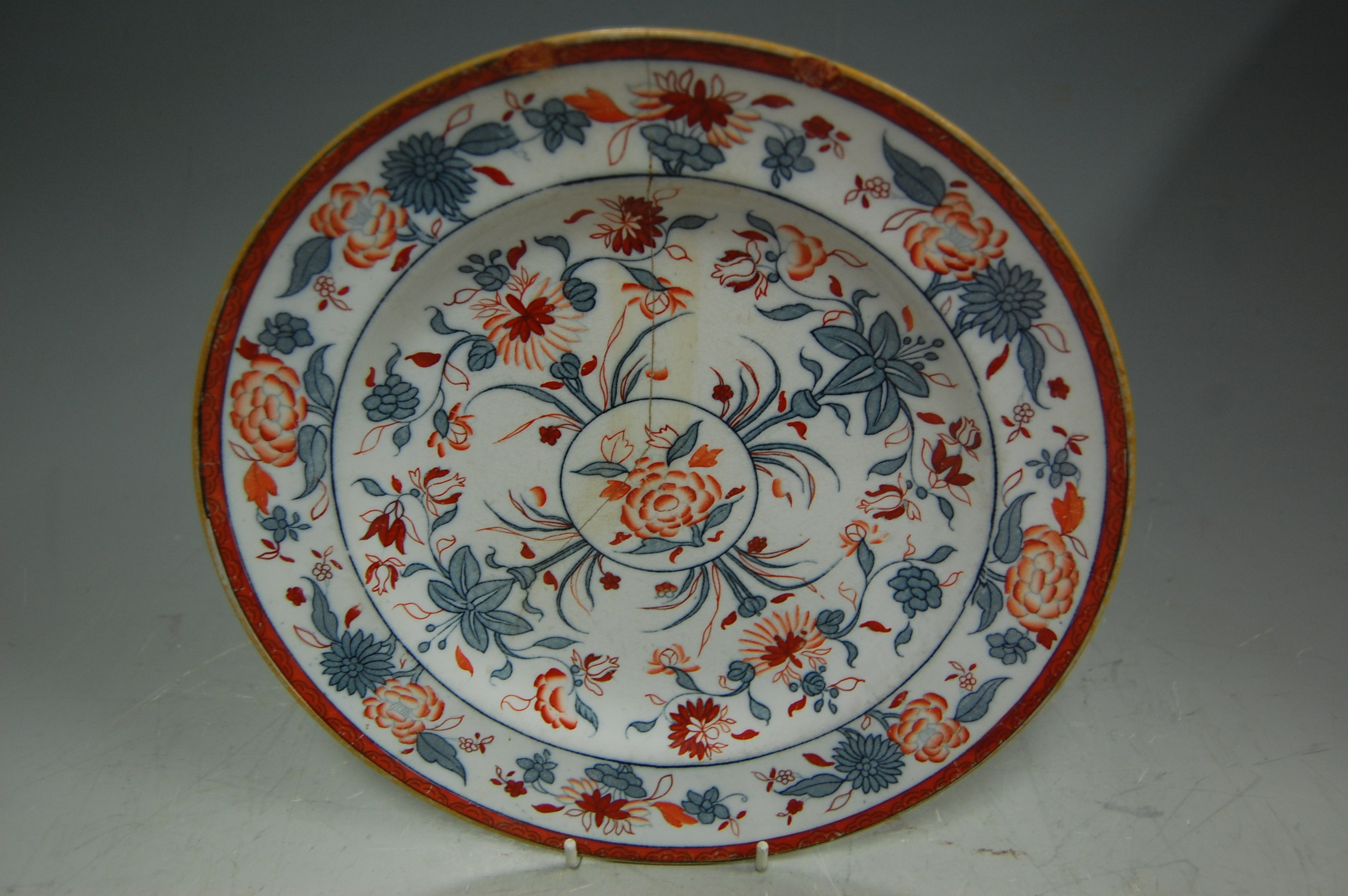 A box of miscellaneous china to include a large Adams Calyx ware bowl in the Chinese style, - Image 6 of 10