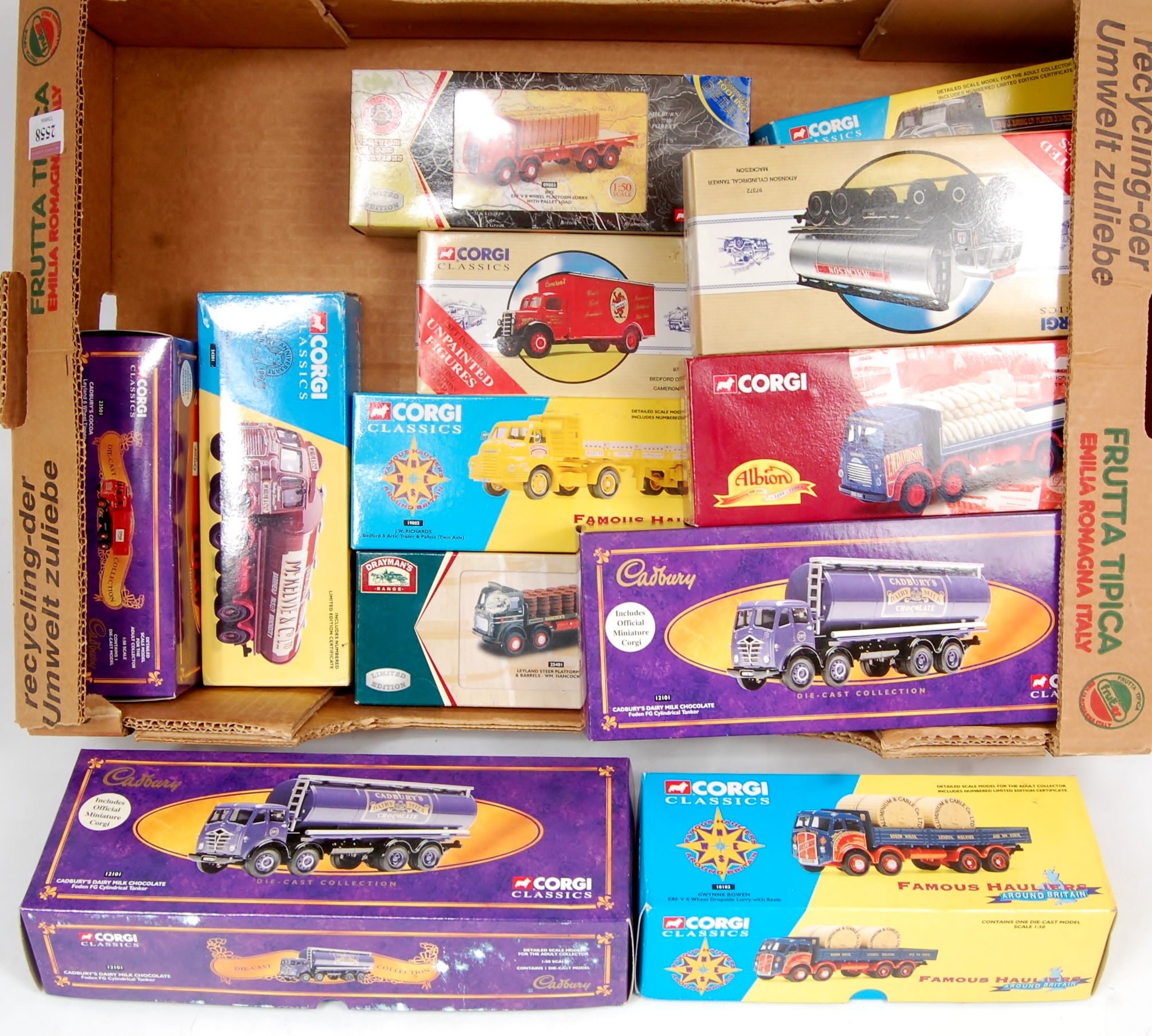 Corgi Classics 1/50th scale commercial vehicle diecast group, 15 boxed examples,