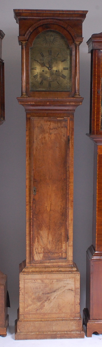 Thomas Cox of Cromhall early 18th century walnut cased longcase clock,