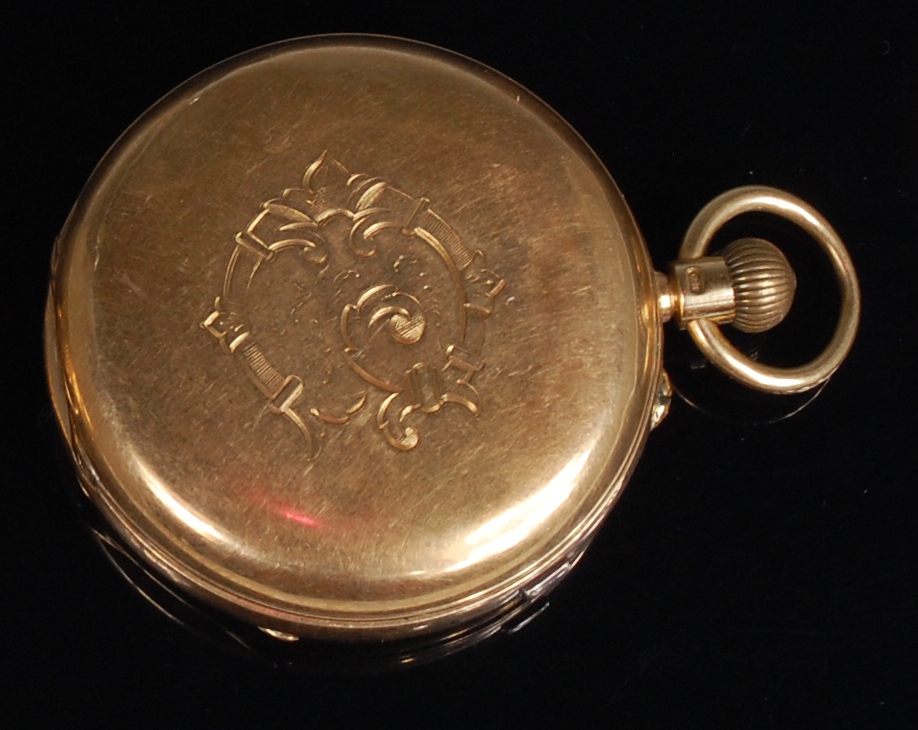 Lloyd Payne & Amiel of Manchester 18ct gold cased full hunter gents pocket watch, - Image 2 of 3