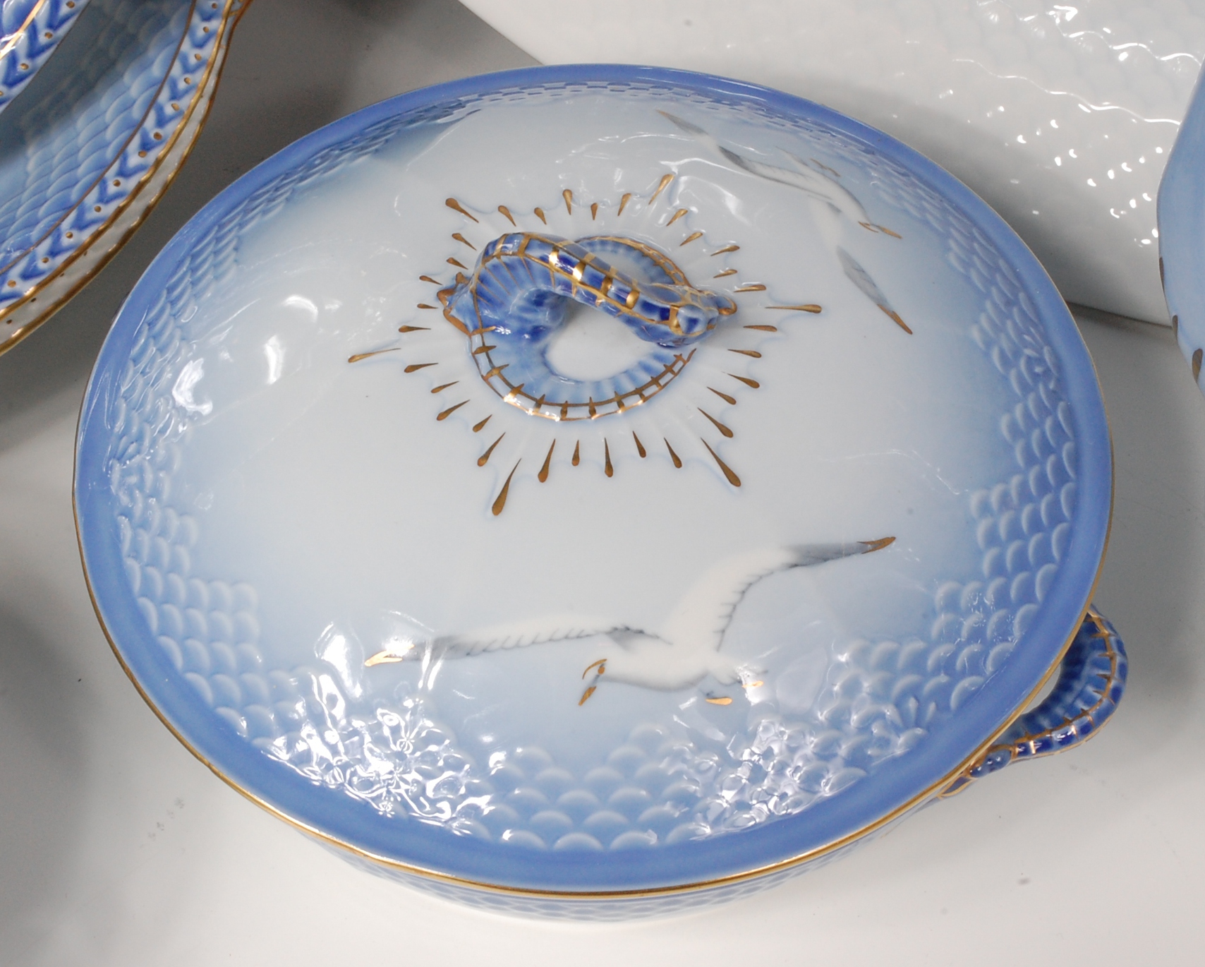 A Bing & Grondahl of Copenhagen porcelain six place setting dinner service, in the Seagull pattern, - Image 2 of 2