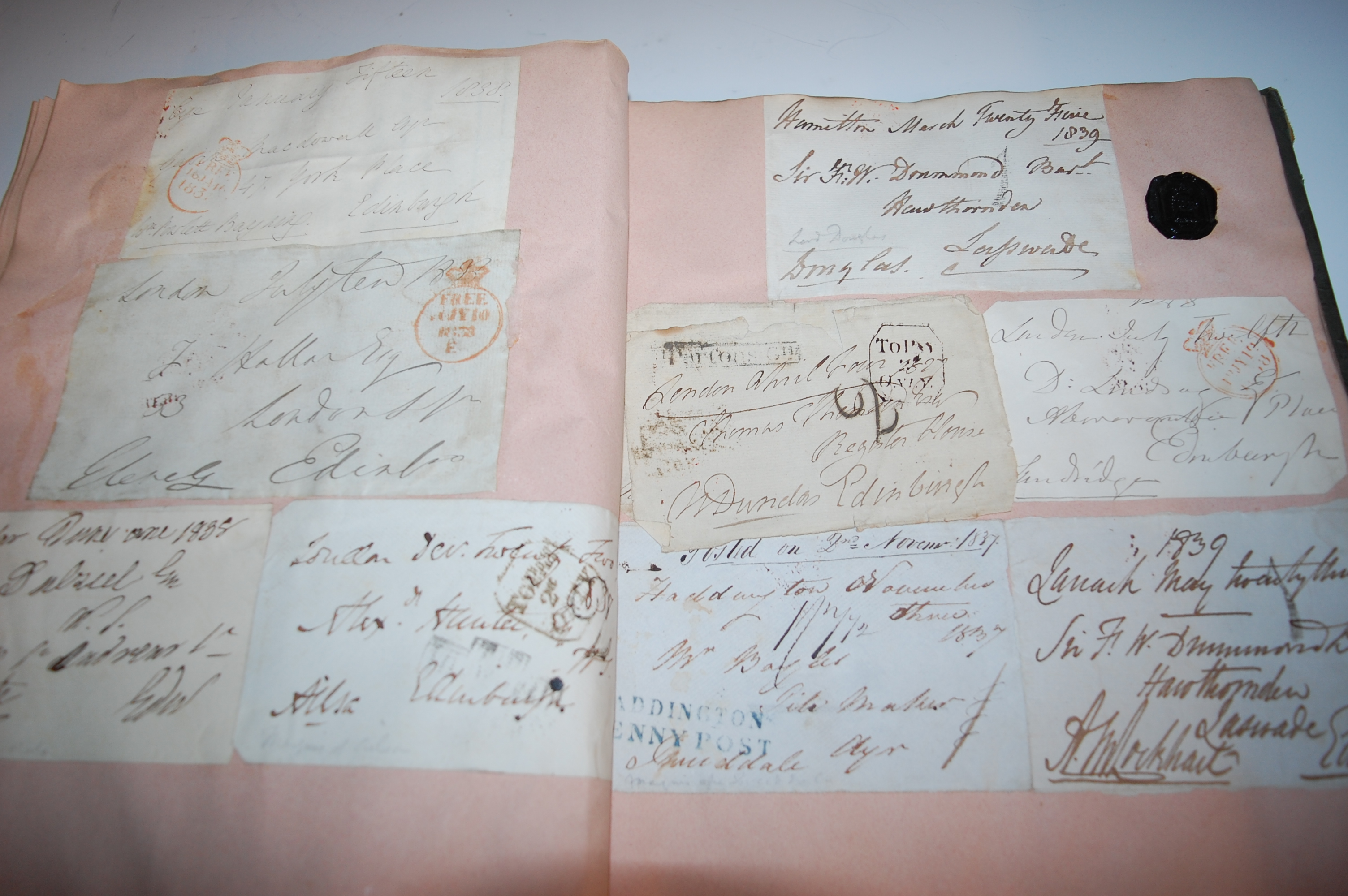Early 19th century album containing material collected and dated in the 1830s, - Image 6 of 7