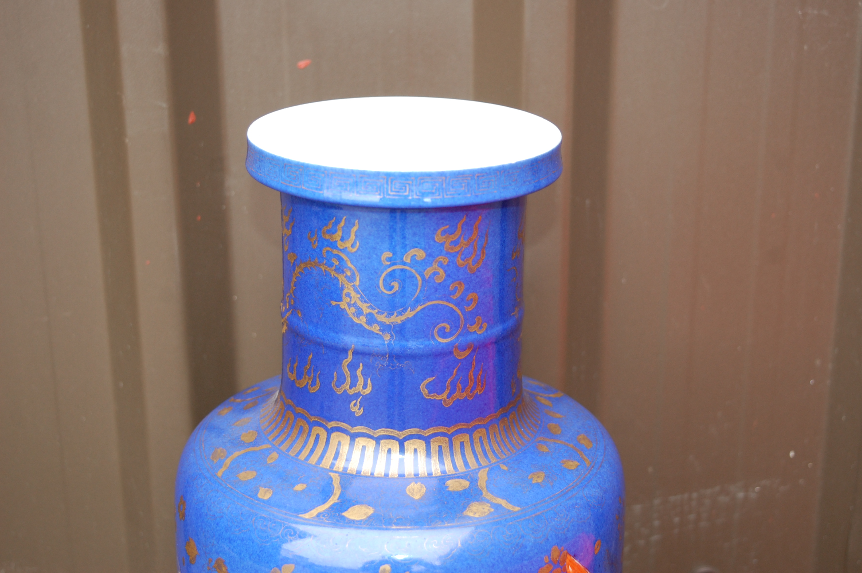 A Chinese glazed stoneware Rouleau fish vase, - Image 4 of 12