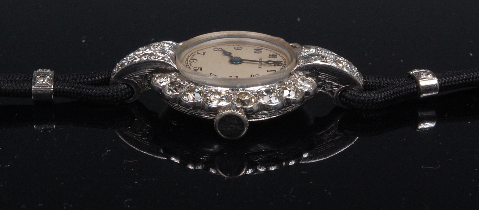 An Art Deco ladies Vertex cocktail watch, having signed silvered dial with Arabic numerals, - Image 3 of 3