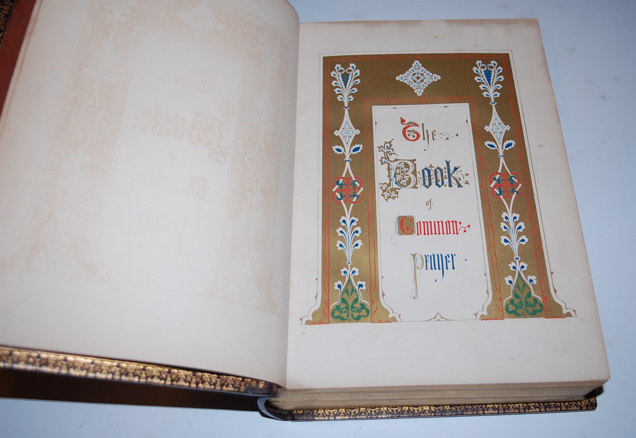 Book of Common Prayer, London, John Murray 1845, large 8vo, full embossed decorative leather,